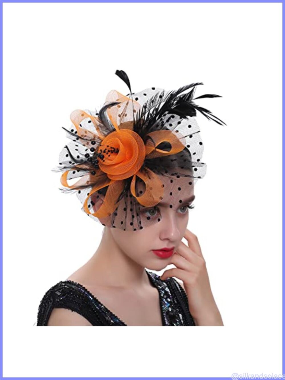 Feather Flower Fascinator Headband Hair Clip Tea Party Wedding